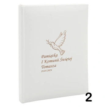 Album komunijny wsuwany na 50 zdjęć 15x21 personalizowany 5 wzorów